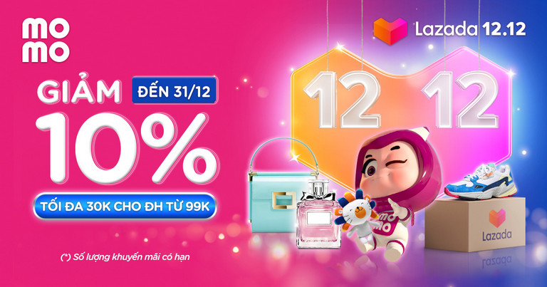 Thanh toán Lazada bằng Momo và bạn sẽ nhận được nhiều ưu đãi hấp dẫn