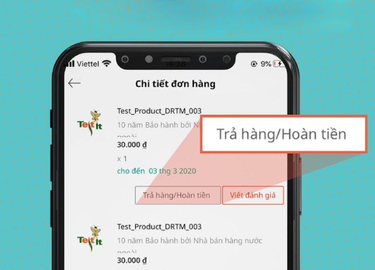 Hoàn tiền Lazada 