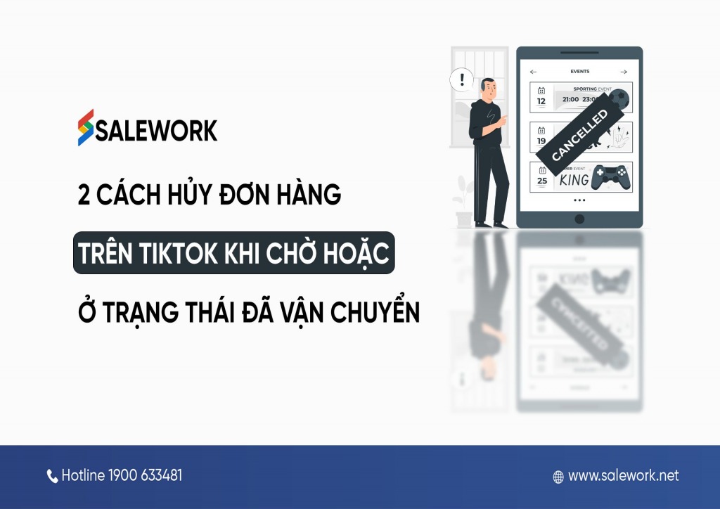 2 cách hủy đơn hàng trên TikTok khi chờ hoặc ở trạng thái đã vận chuyển