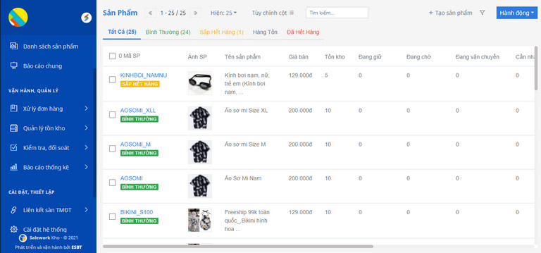 Salework, phần mềm quản lý hàng tồn kho đa sàn và toàn diện nhất hiện nay
