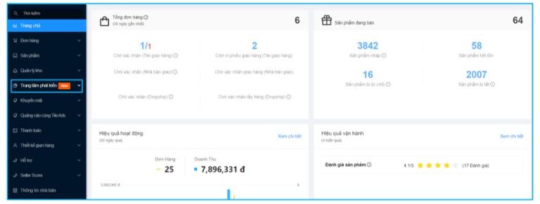Đăng nhập Tiki bán hàng