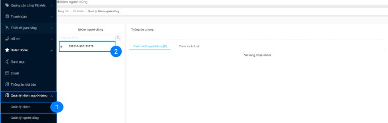 đăng nhập Tiki bán hàng
