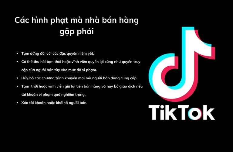 Điểm vi phạm TikTok shop