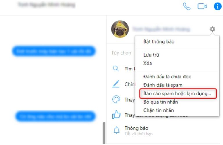 Tài khoản Facebook bị chặn tin nhắn