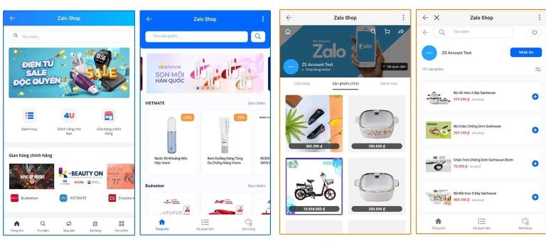 bán hàng trên Zalo Shop