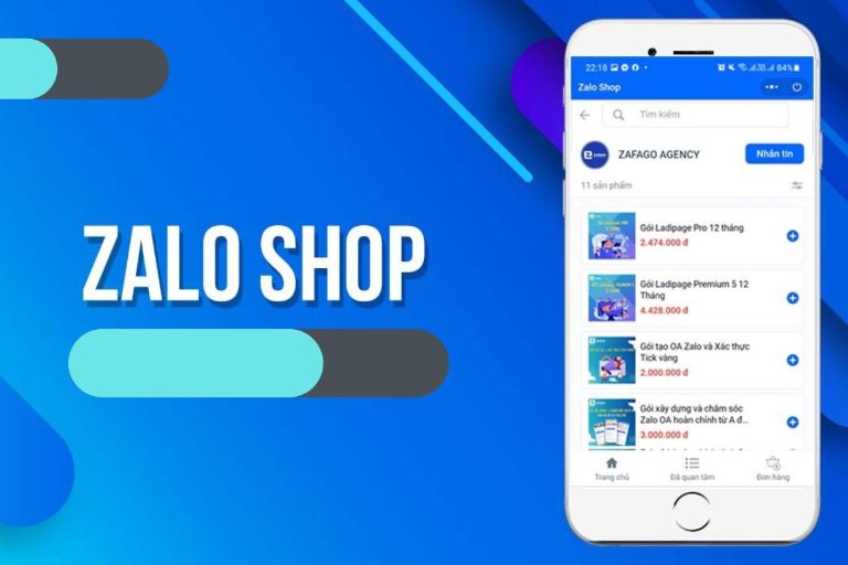 cách tạo Zalo Shop