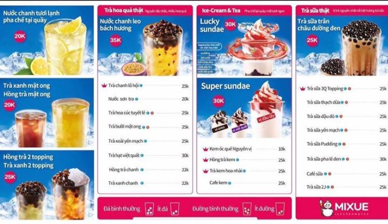 nhượng quyền thương hiệu Mixue