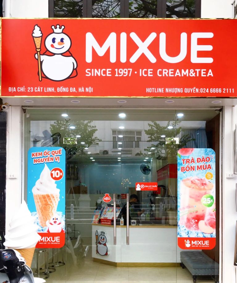 nhượng quyền thương hiệu Mixue