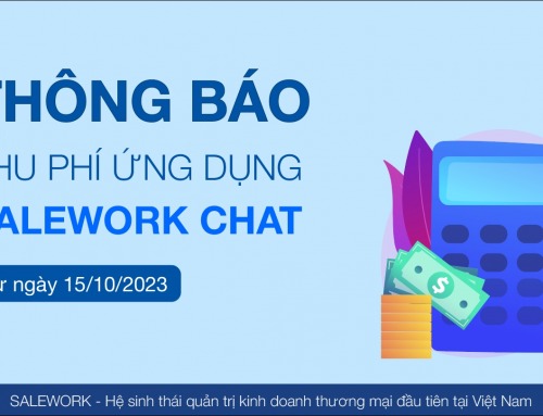 THÔNG BÁO THU PHÍ ỨNG DỤNG SALEWORK CHAT